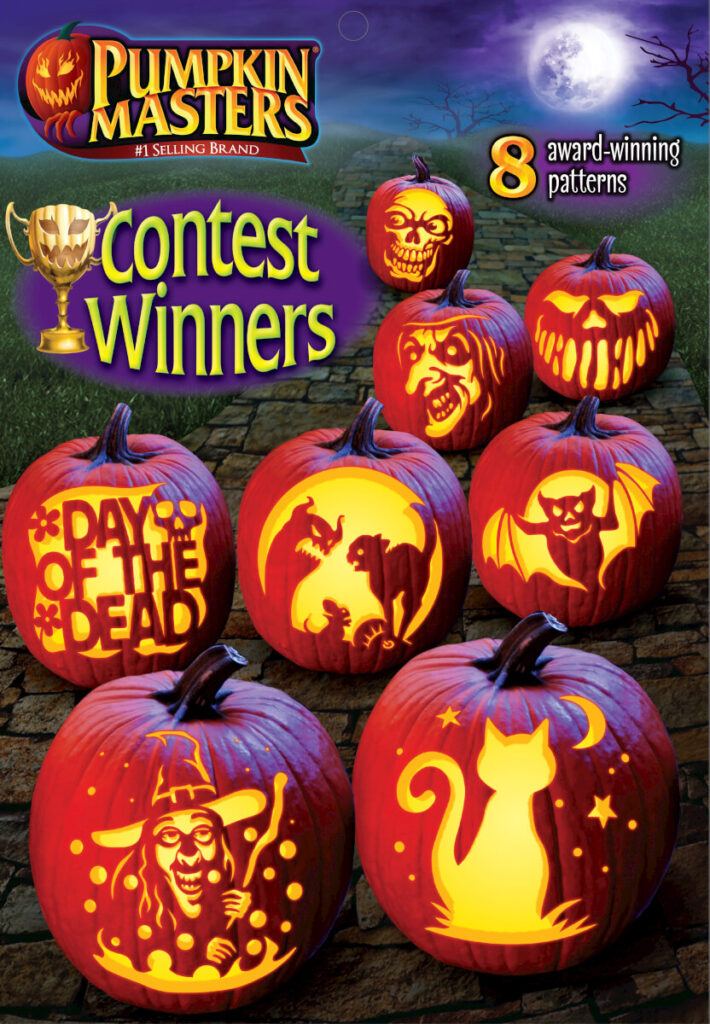 Details about   PUMPKIN MASTERS WICKED WITCH Carving Kit Face Insert Carved Pumpkin Glows! 